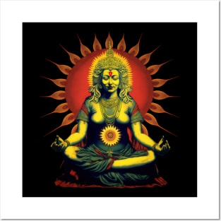 Indian Diety Hindu Spiritual Zen Buddha Posters and Art